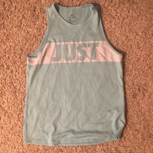 Nike light blue tank top